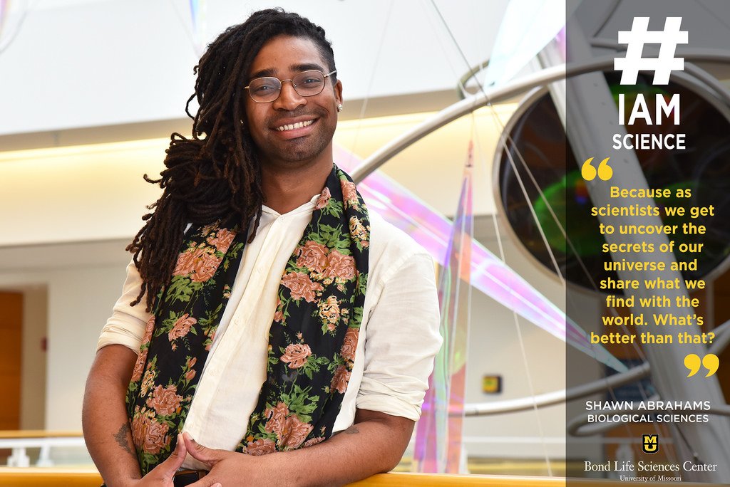 Young_Eukaryote's tweet image. I love working in a place that takes science outreach and communication seriously. Glad to be apart of this project and talk about my #science and how I met my boss @JChrisPires 😅 #IAmScience @BondLifeSci bondlsc.missouri.edu/2018/12/07/iam…