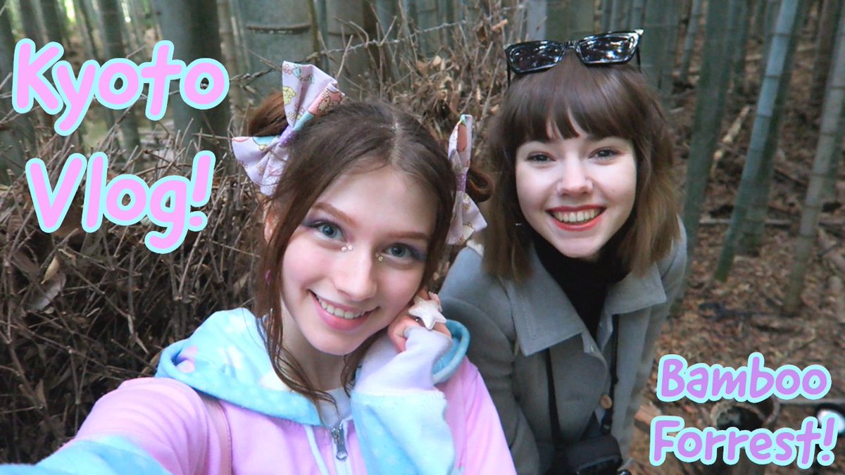 Darrelyn_'s tweet photo. I uploaded a Kyoto Vlog to my channel! I went with another model at my agency and a couple things we did were walk through a bamboo grove and hiked a mountain with around 10 000 tori gates!  https://t.co/npwvBXtB3h #model #japan #kawaii #fairykei #kyoto https://t.co/jdaNkaNC3u