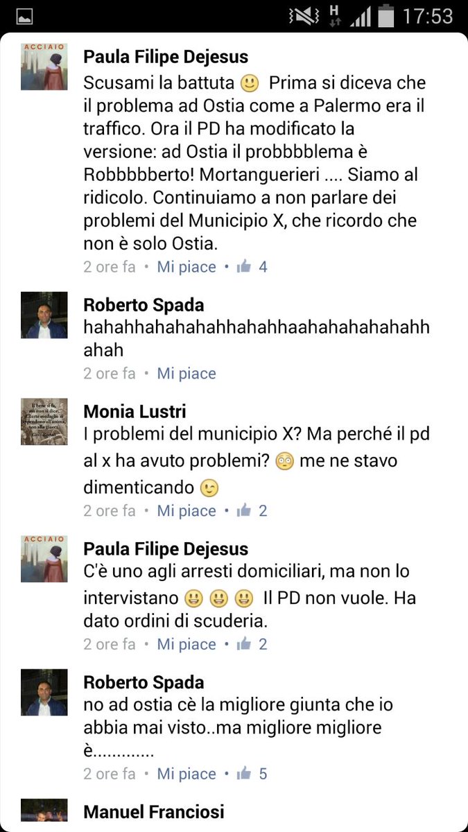 FedeAngeli's tweet photo. Questi  👇 sono gli amici di Barillari e Ferrara del 5S che attraverso la finta associazione antimafia Luna Nuova hanno diffuso il mio screen su Tassone e creato dossier.
A voi le loro conversazioni social con Roberto Spada (e moglie) condannato oggi e in carcere per 416bis. https://t.co/Swje8jblij