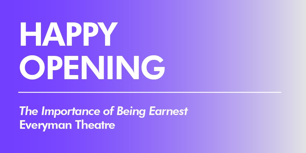 The timeless and hilarous play THE IMPORTANCE OF BEING EARNEST by Oscar Wilde is now onstage <a href="/EverymanTheatre/">Everyman Theatre</a> ! BYOCS (Bring Your Own Cucumber Sandwiches)