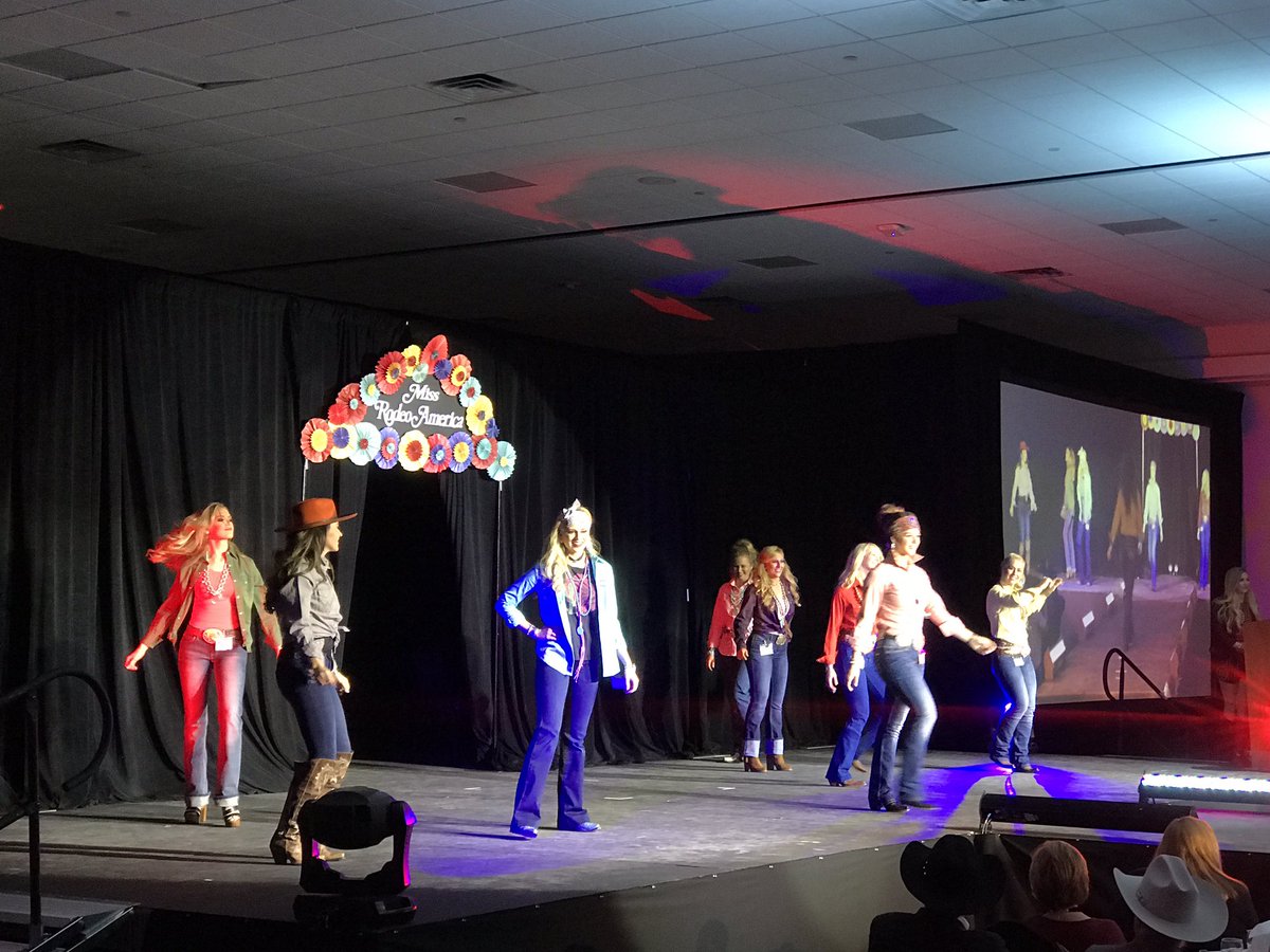 WranglerNetwork's tweet photo. The @MissRodeoUSA Fashion Show is underway in Las Vegas. Tune in live on #WranglerNetwork: https://t.co/eoRmrNkFHd https://t.co/E3w7UlgFkl