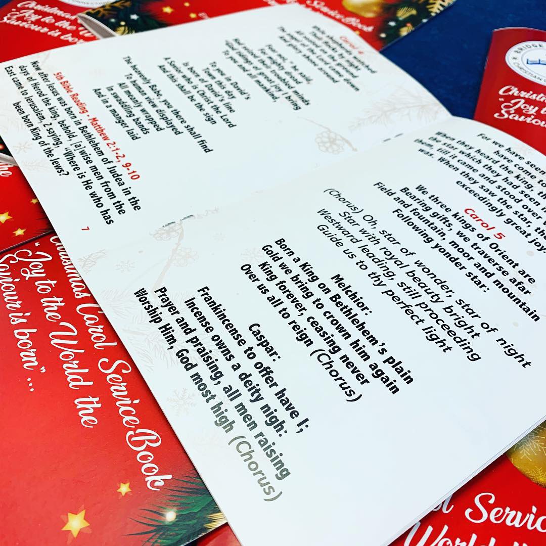 MMP_Romford's tweet image. Christmas Carol Service Book! #designprint #book #christmas #carol #booklet