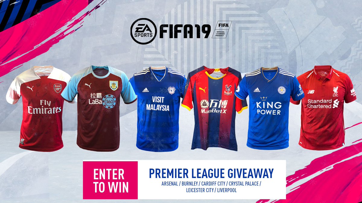 Six more signed #PL shirts! Enter now for your chance to win them! #19DaysofFIFA #FIFA19 @premierleague