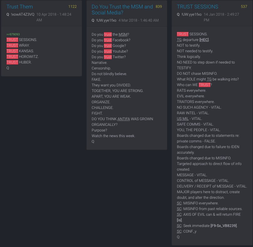 Example of "TRUST" @POTUS  #QAnon  #QArmy  #WWG1WGA  #TRUST  #PatriotsUnited