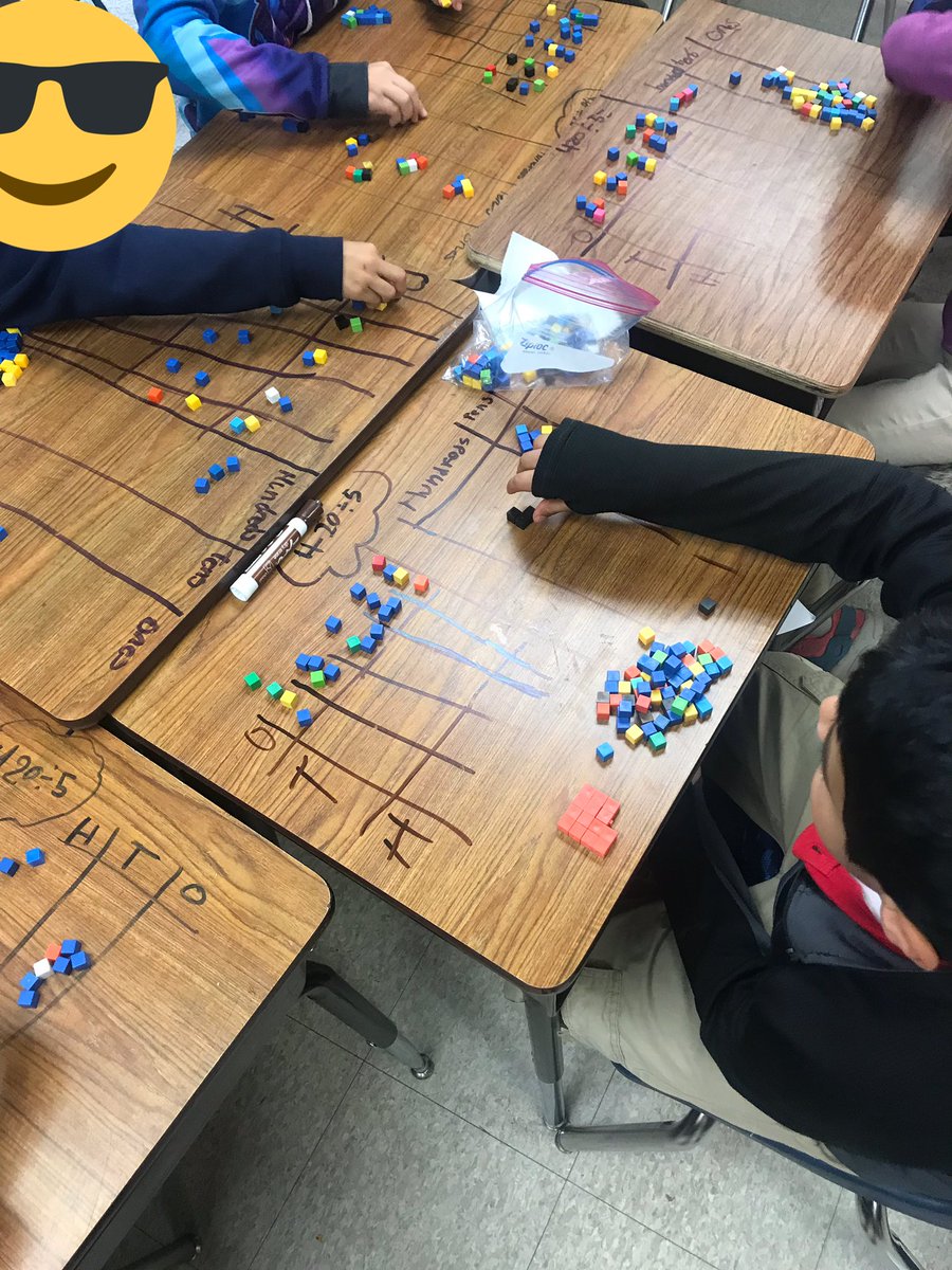 PFrancisNTN's tweet photo. Look at them go! With the reminder of using proper vocabulary #regroup, these amazing minds in Ms. Dean’s class @AdelphiSchool showed and explained their division strategy using #manipulatives. #chipmodel #SMP5 #equalgroups @NTNMATH @PGCPSK5Math https://t.co/426G6LVw1X