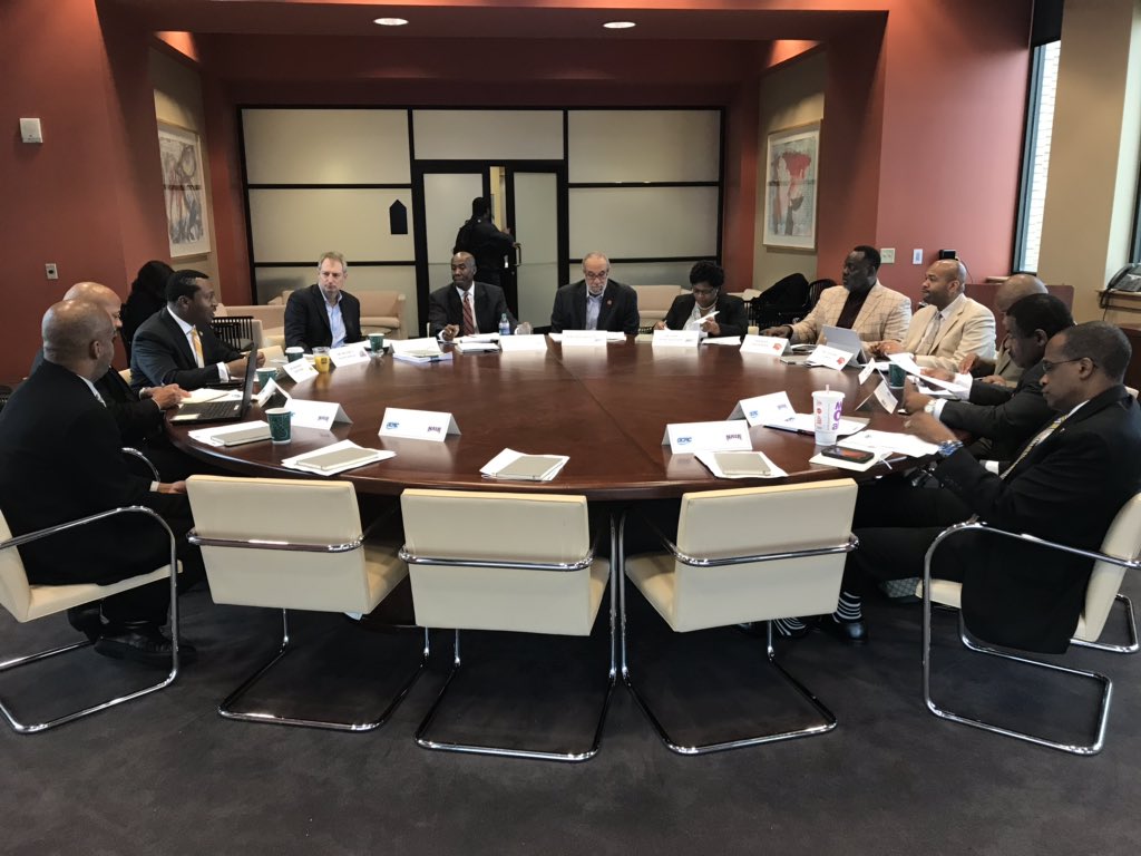 HBCUAC's tweet photo. A few photos from today’s GCAC Council of Presidents meeting at @XULA1925. #WinningIs #GCACSAAC  #HailAllHailXU #teamGOLD  #WinningIs #xula20 #xula22 #xula19 #xula21 #xula #DU20 #DU22 #DU19 #dillard #tc22 #tc21 #tc20 #tc19 #LetMeSeeTC #degaproud #talladegacollege https://t.co/MX0RA6sorQ
