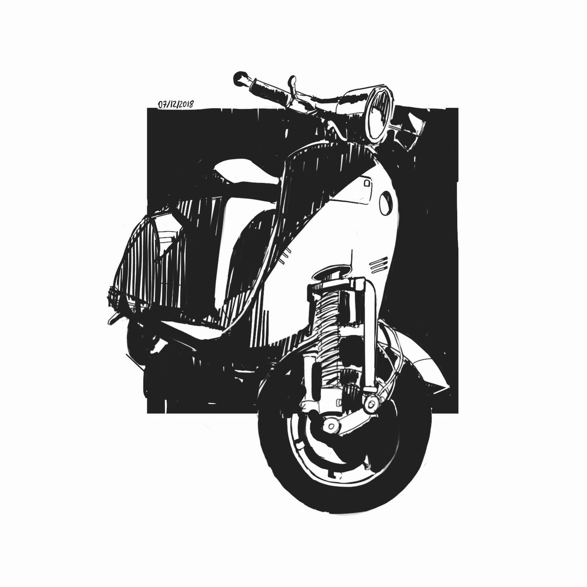 One more Vespa doodle