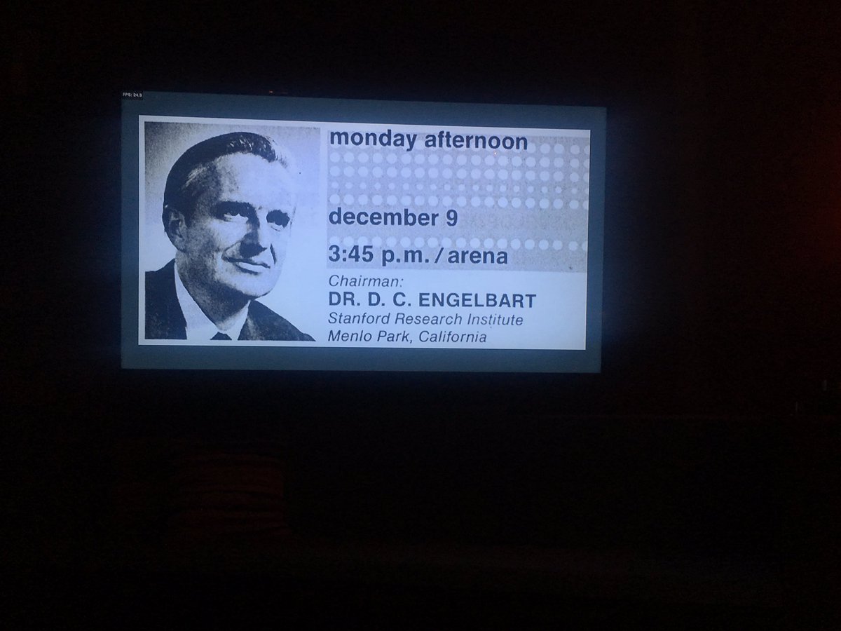 elchhack's tweet photo. Celebrating the upcoming 50th anniversary of the Mother of all Demos by watching it. Also puts our daily work in perspective … #röhr https://t.co/PxKGXLxt4b