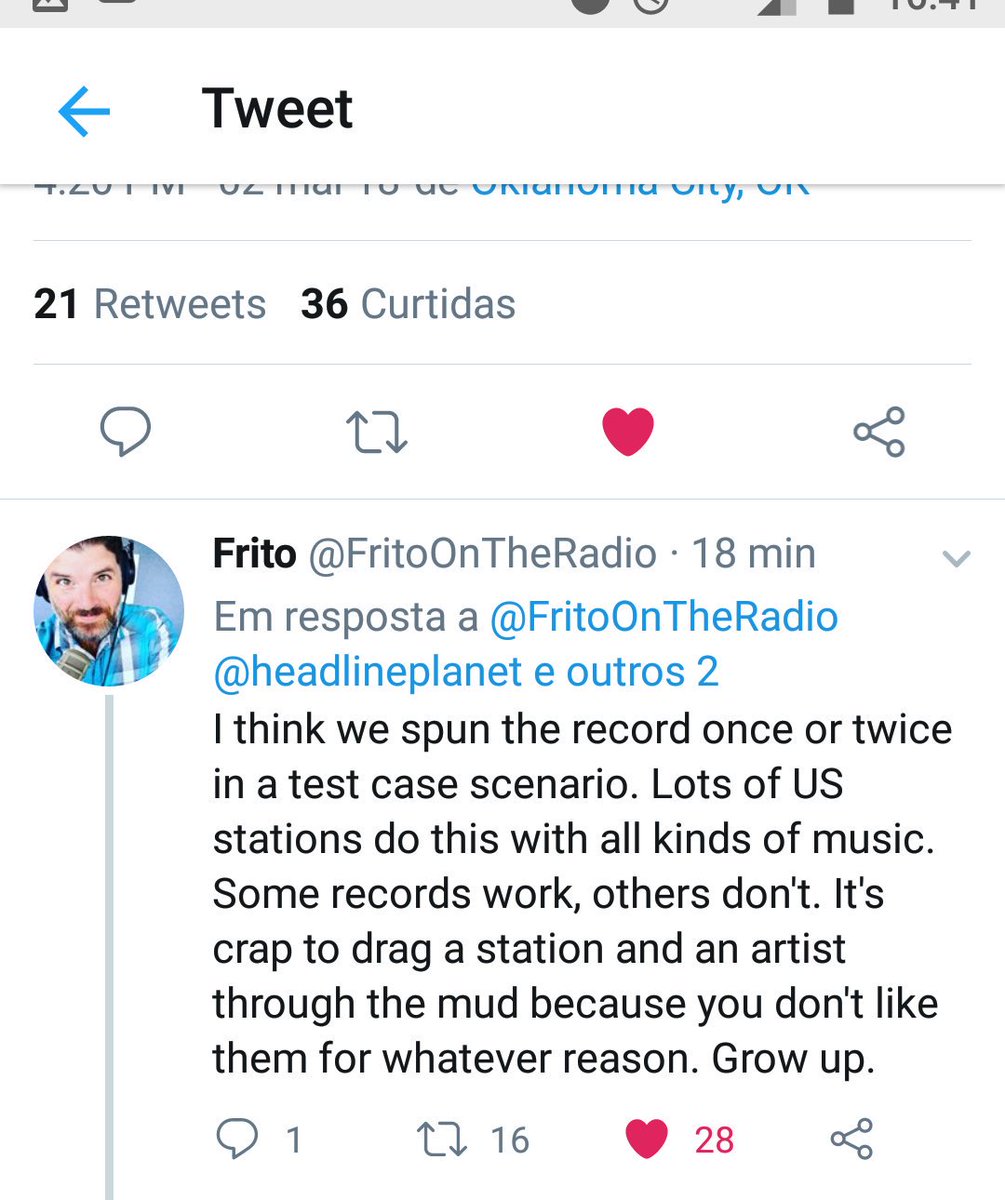 It was so bad that the radio dj himself had to come Foward to make things clear