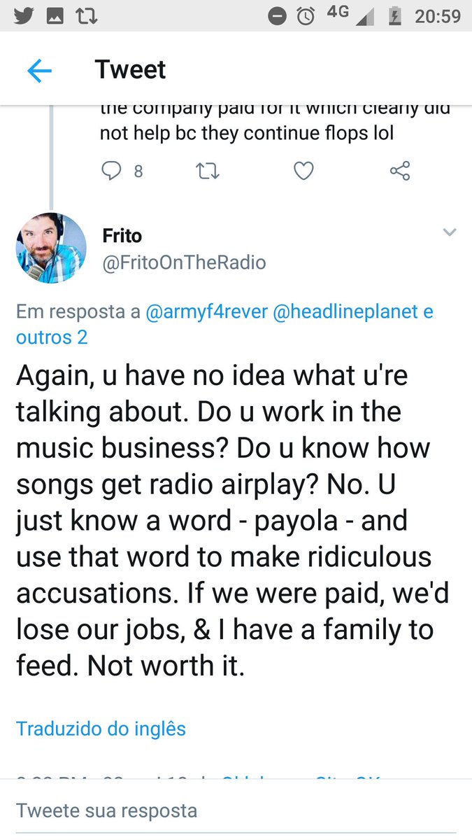 It was so bad that the radio dj himself had to come Foward to make things clear