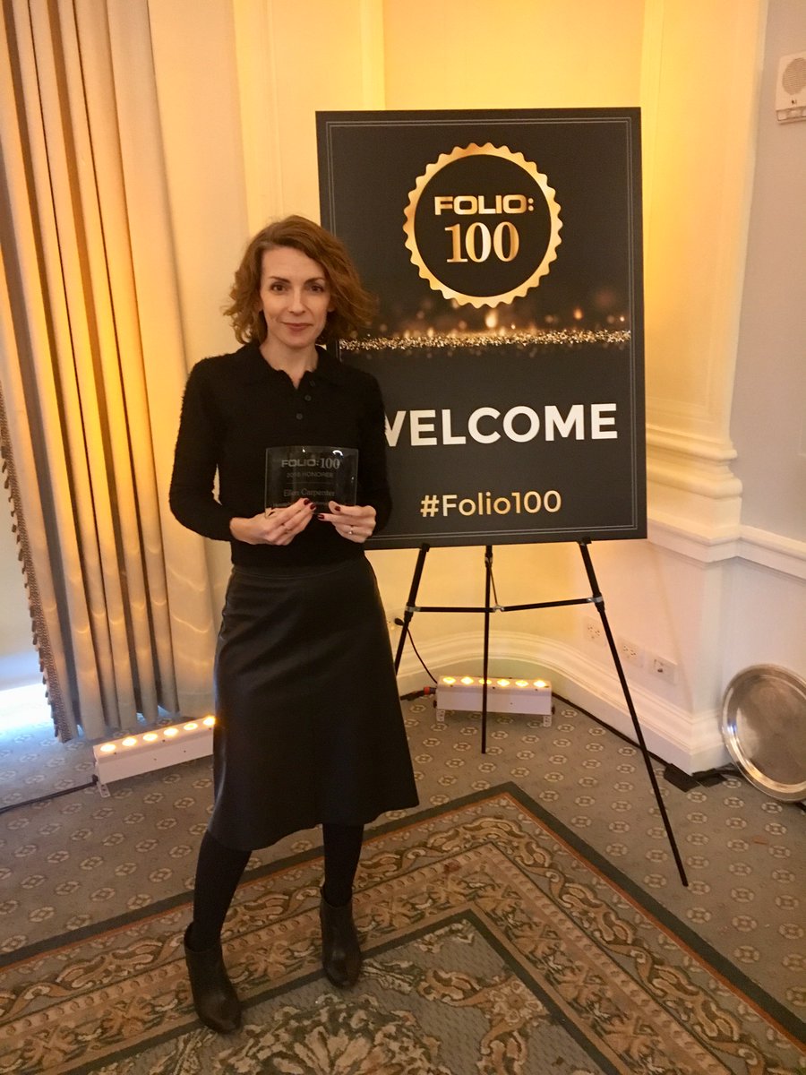 Congrats to @hemispheresmag Editor-in-Chief Ellen Carpenter who yesterday became a 2018 @foliomag #Folio100 honoree. We're very proud that our CEOs Michael @InkTraveller and Simon @Closerx have also been recognised. #WeAreTravelMedia #awards #travel