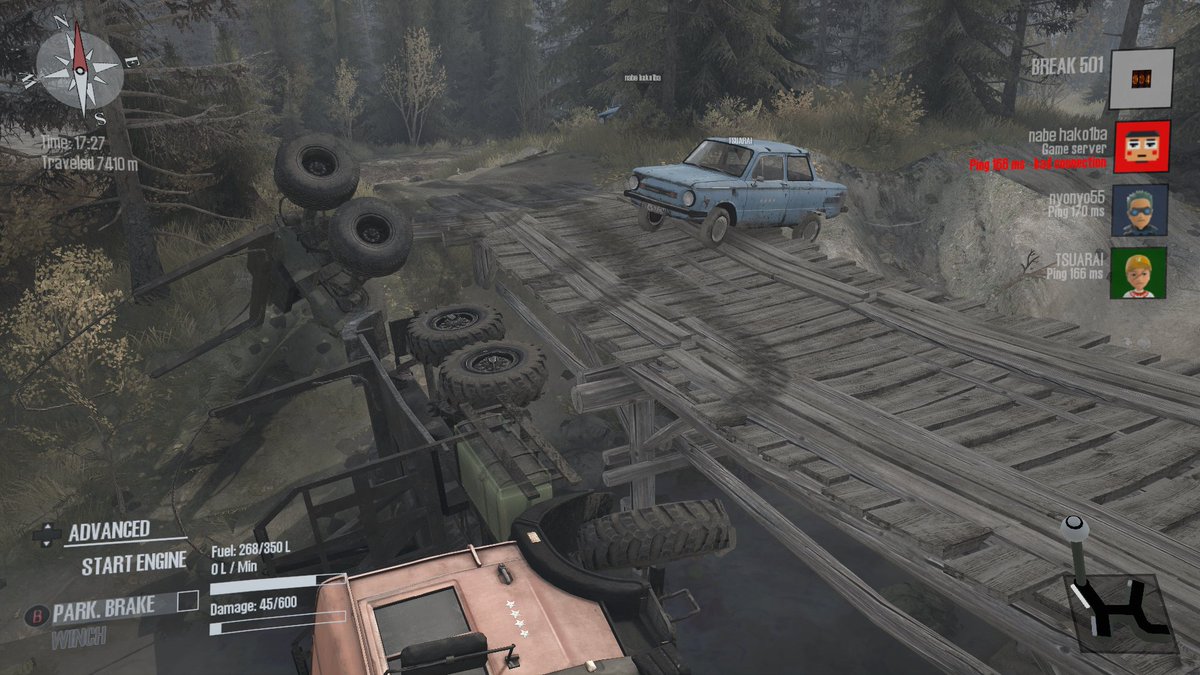 BREAK_501's tweet image. 情報量が多すぎる画像になってるw #SpintiresMudRunner #XboxShare