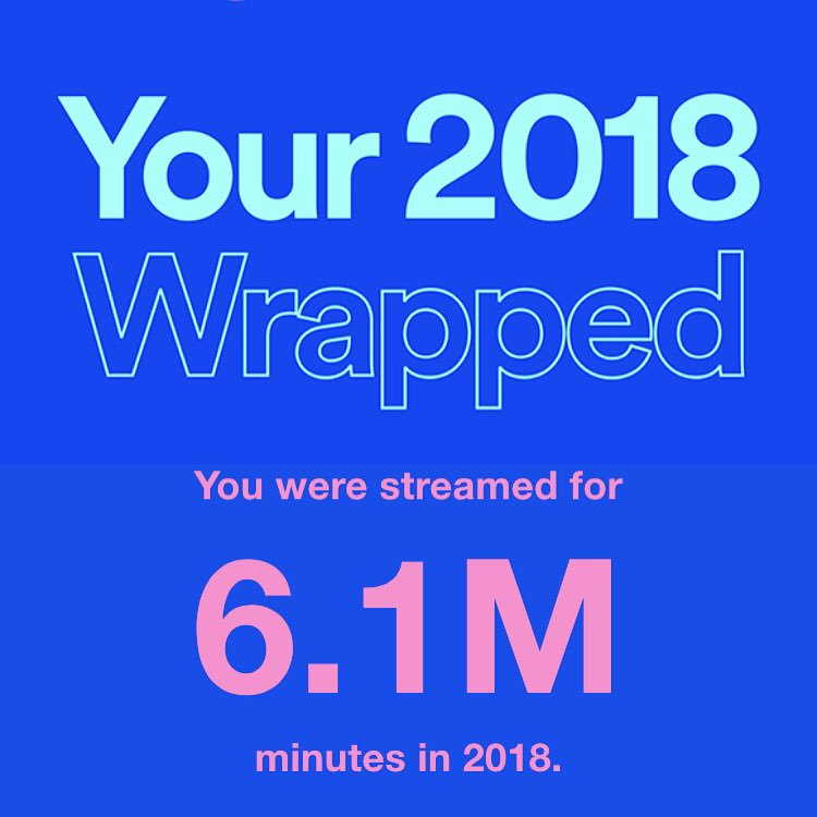 Thank you #spotify for the summary of 2018