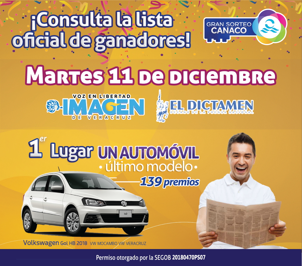 Canaco_Veracruz's tweet photo. 📰🚗🎉 Si no puedes asistir al gran cierre del #SorteoCANACO2018 puedes consultar la lista de ganadores el martes 11 de diciembre en el periódico @ElDictamen e @ImagendeVer 📰🚗🎉
¡Mucha suerte! 📰🚗🎉 https://t.co/wUApqWShKD