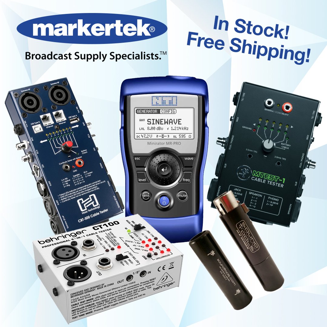 Markertek on Twitter "The best selling brands in Audio Testing are in