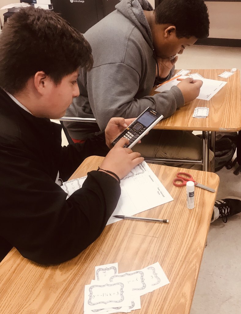 Algebra1Ms's tweet photo. #findthematch Convert from standard form to slope-intercept equatios!! https://t.co/yJ17r02eIh