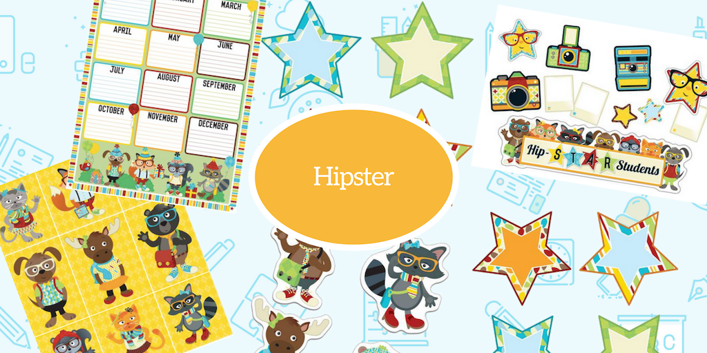 Check out this "Hipster" class theme and many other class themes at #ProcureK12→ bit.ly/2zT29GW