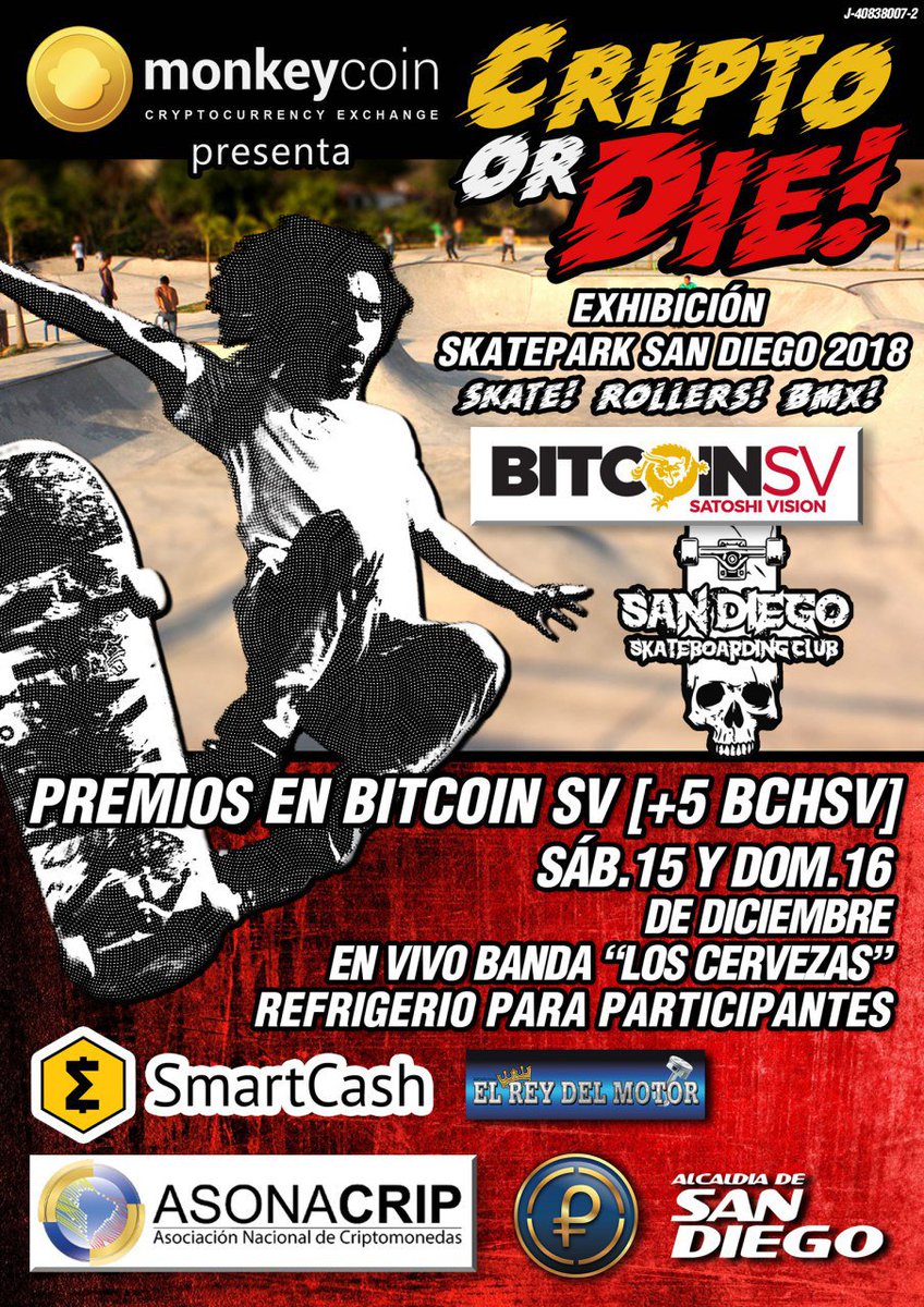 TheMonkeyCoin's tweet photo. Gracias Erik VV y los que nos apoyan para realizar eventos!
@scashofficial @SmartOutreachES @Smart_Outreach #BCH #BCHSV @BSV https://t.co/aZ87Q6SxOL