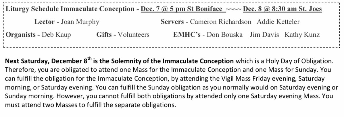 StBonStuartNE's tweet photo. #SolemnityOfTheImmaculateConception
#StBonStuartNE https://t.co/11fMHo6zbI