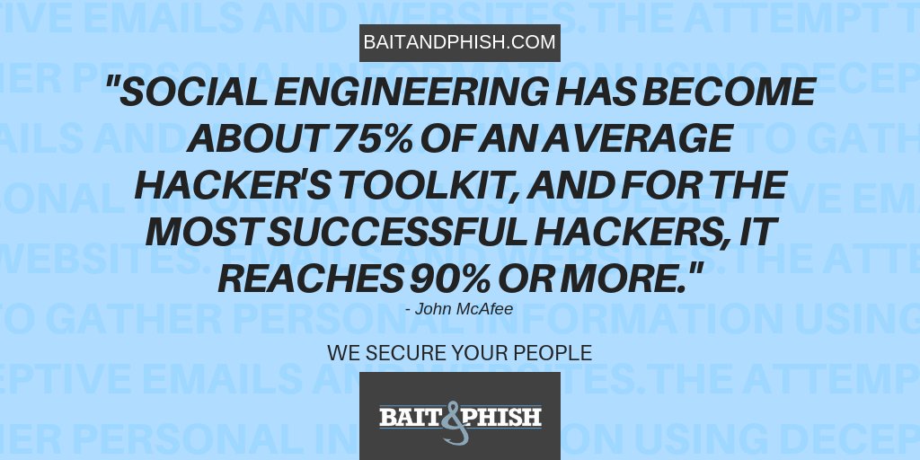 Nearly all breaches are attributed to human error. Secure your people.⠀
 ⠀
 #securityawareness #cybersecurityawareness #phishing #simulatedphishing #infosec #cybersecurity #security #itsecurity #baitandphish #wesecureyourpeople #humanfactor #emailsecurity #training