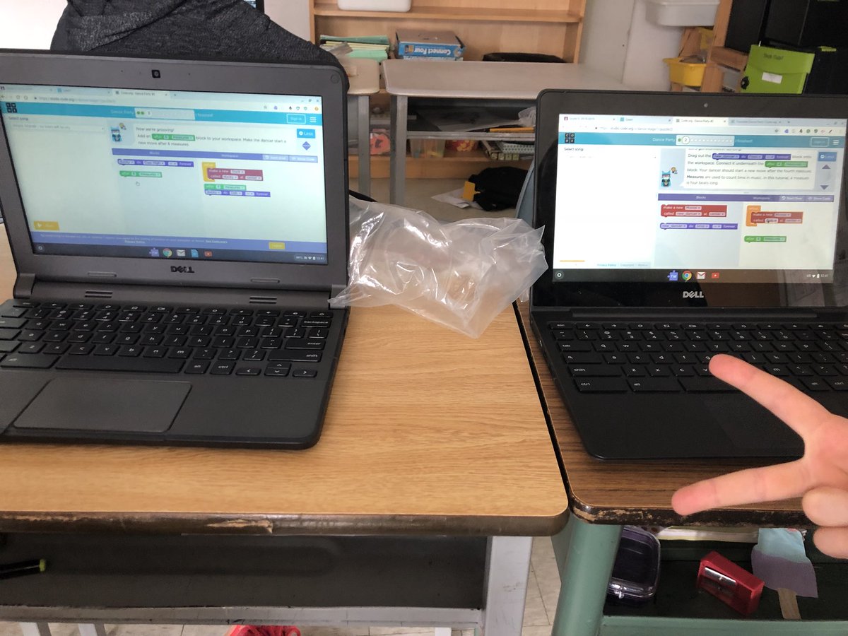 Ms__LAnderson's tweet image. Taking part in the @hourofcode in #class53. @JTTschool