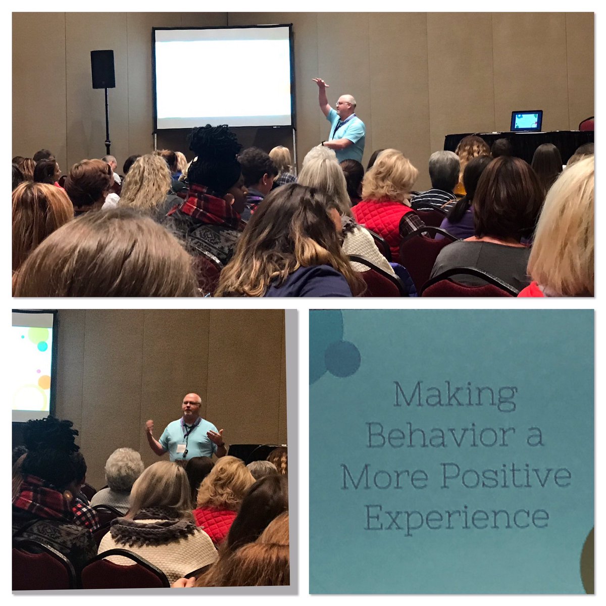 Brad Reece, 3rd grade teacher at the View, presented at the Title I Conference this week.