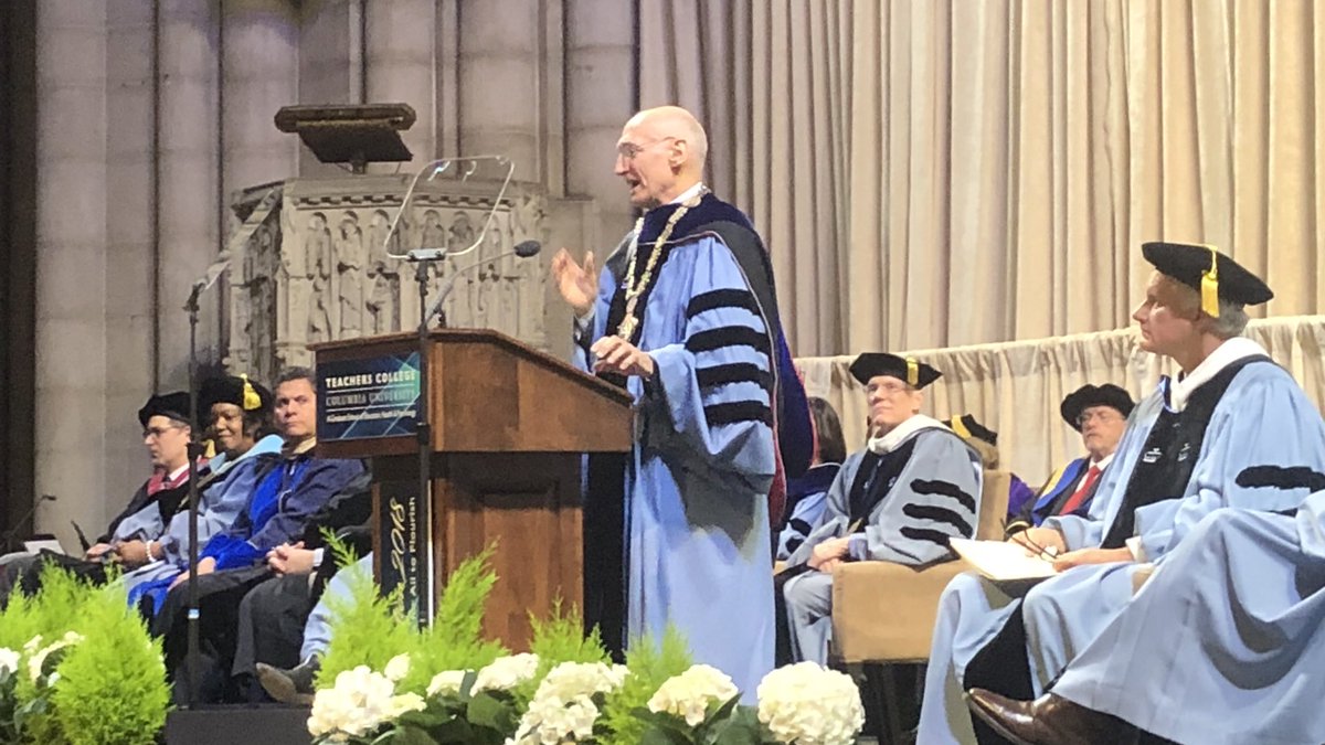 TeachersCollege's tweet image. “If you care about working for a thriving and just society where everyone can fulfill their potential and realize their dreams, there can be no greater gift than the opportunity to lead Teachers College.” —President Bailey #TCInauguration