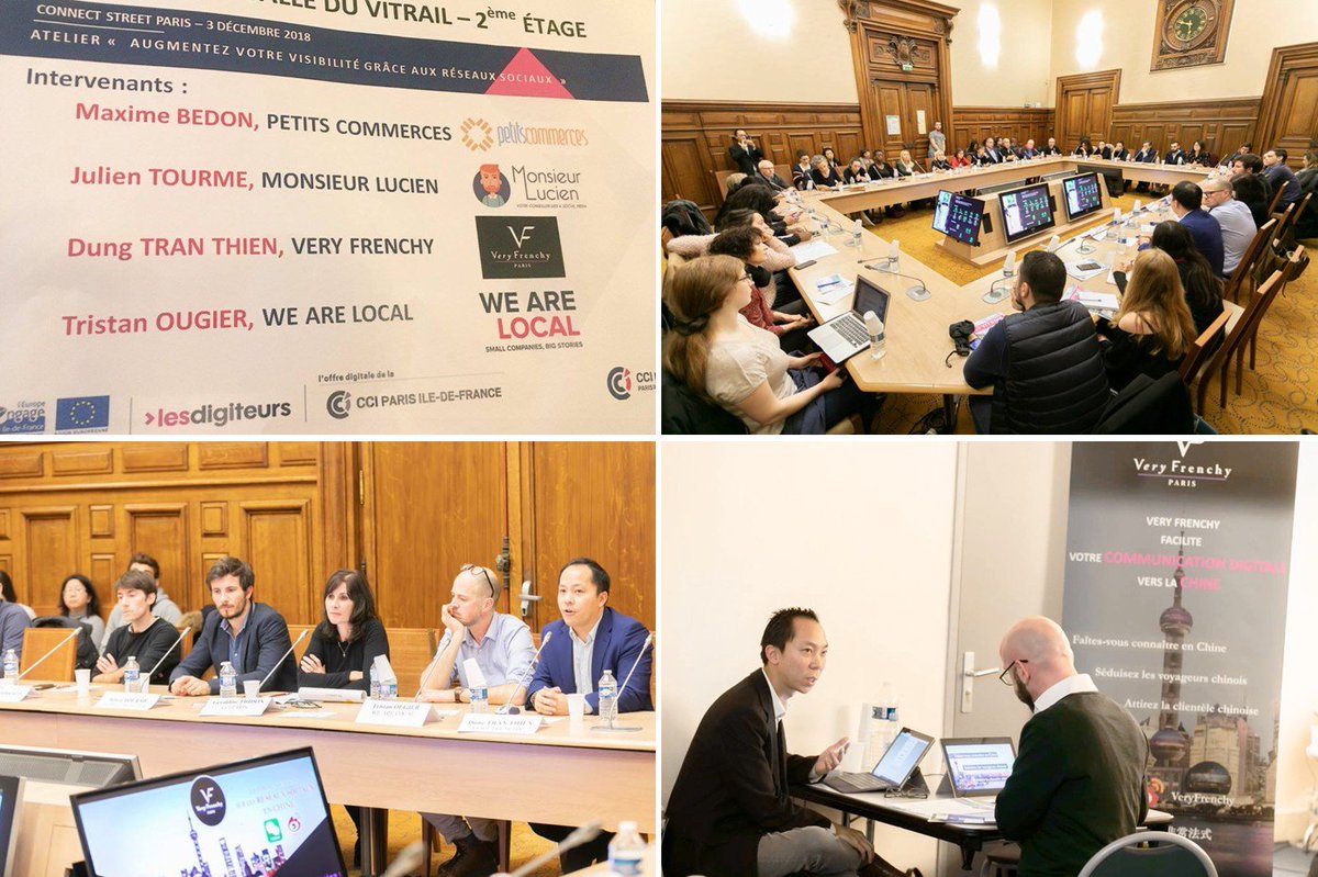 Parce que la clientèle chinoise se développe fortement, <a href="/Very_Frenchy/">Very Frenchy</a> intervient au #connectstreetparis2018 pour accompagner la digitalisation des commerces et présenter l’internet #chinois et ses réseaux sociaux : #Baidu, #Weibo et #WeChat. 
🙏<a href="/CCI_75/">CCI Paris</a> <a href="/CommerceParis/">Commerce de Paris</a> #traveltech