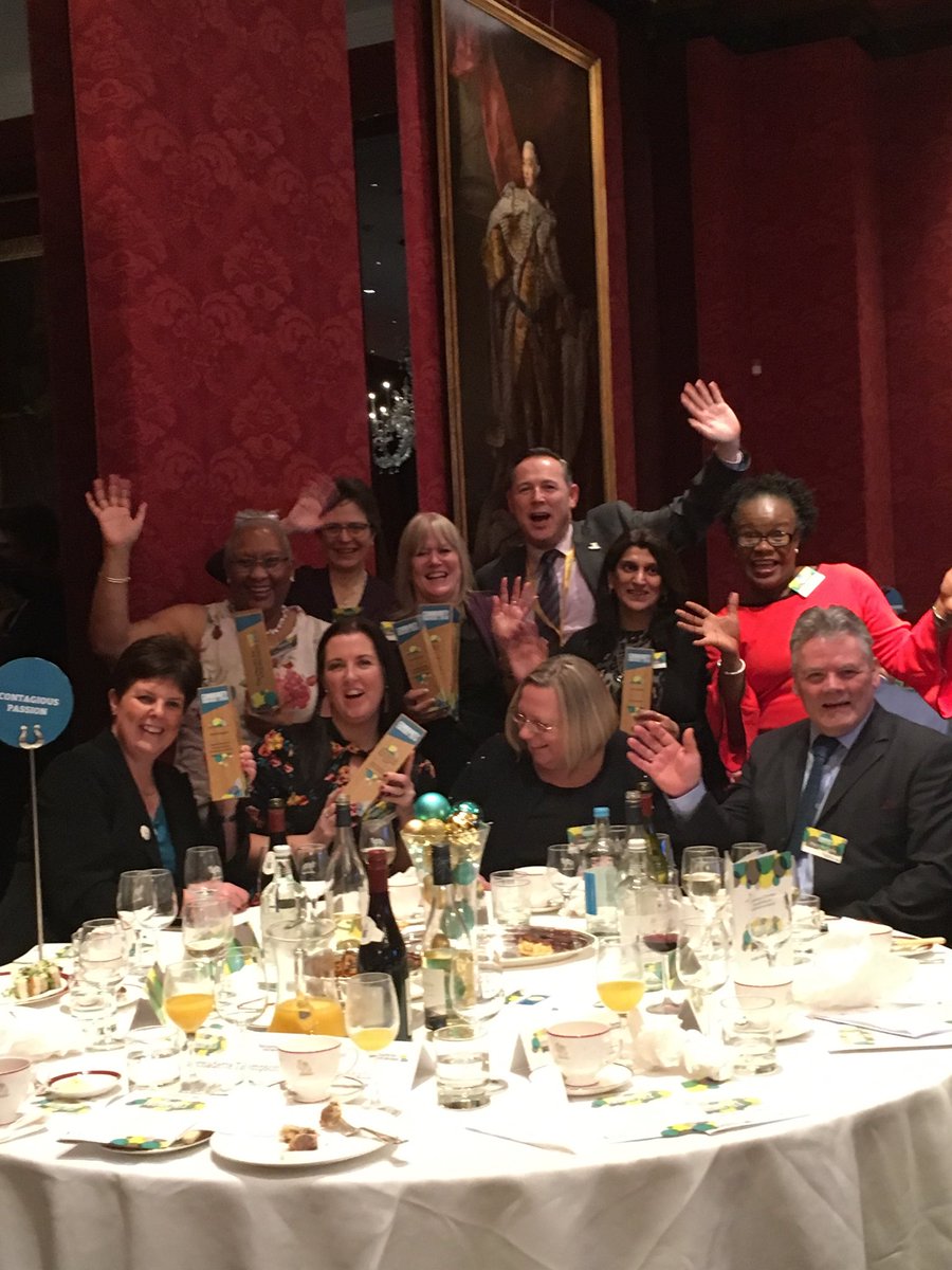 fd_jason's tweet photo. #fybyawards Celebrating with our Community Award Winners and People Champion Sharon Devey - table full of contagious Passion https://t.co/pKWS3bhpcF