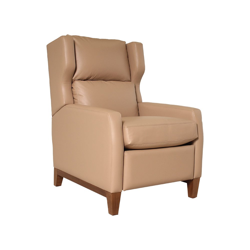 Luxury custom recliners by #AveryBoardman. Our 348 #recliner upholstered in leather. #interiordesign #luxuryhomes