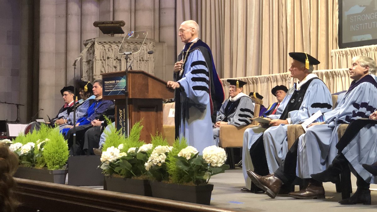 TeachersCollege's tweet image. “Make no mistake: Teachers College stands at the forefront of new knowledge about learning and human development across the lifespan.” —President Bailey #TCInauguration