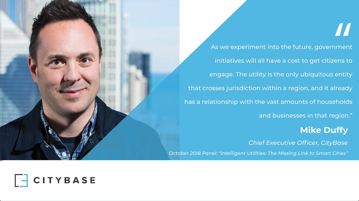 CityBaseInc's tweet photo. A #ThoughtLeadership tidbit from our C.E.O. Mike Duffy 
 #SmartCities #GovTech #SCC18 @smartcityc https://t.co/rVmyZfqPs1