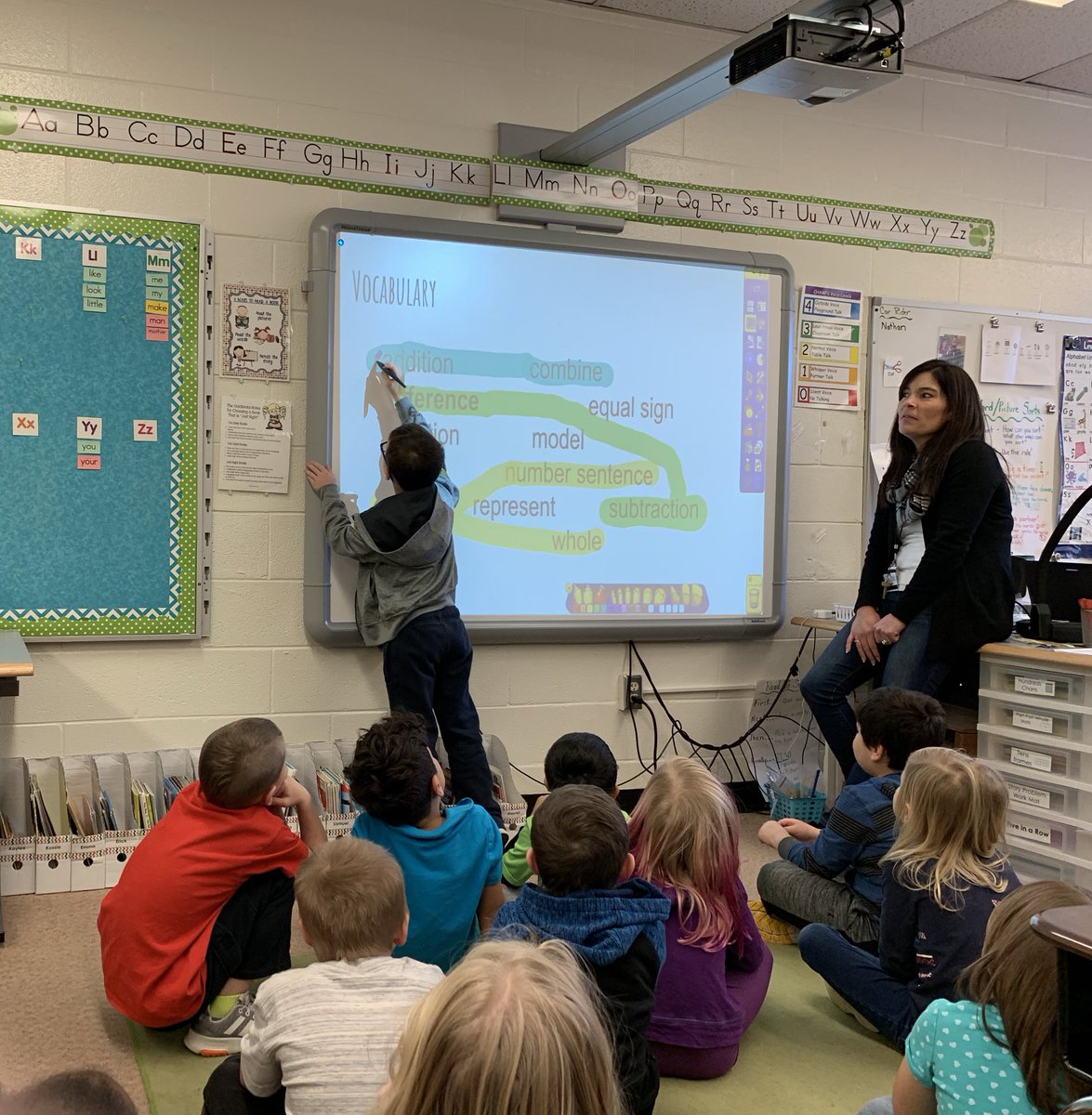 MrsMoss_FCPS's tweet photo. Ss connecting what they know with the math vocabulary of this unit #makingconnections #vespride #speaklikeamathematician https://t.co/F0tBbch6YA