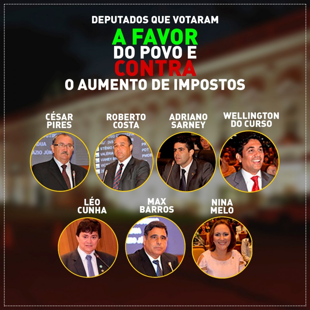 Resultado de imagem para adriano sarney impostos