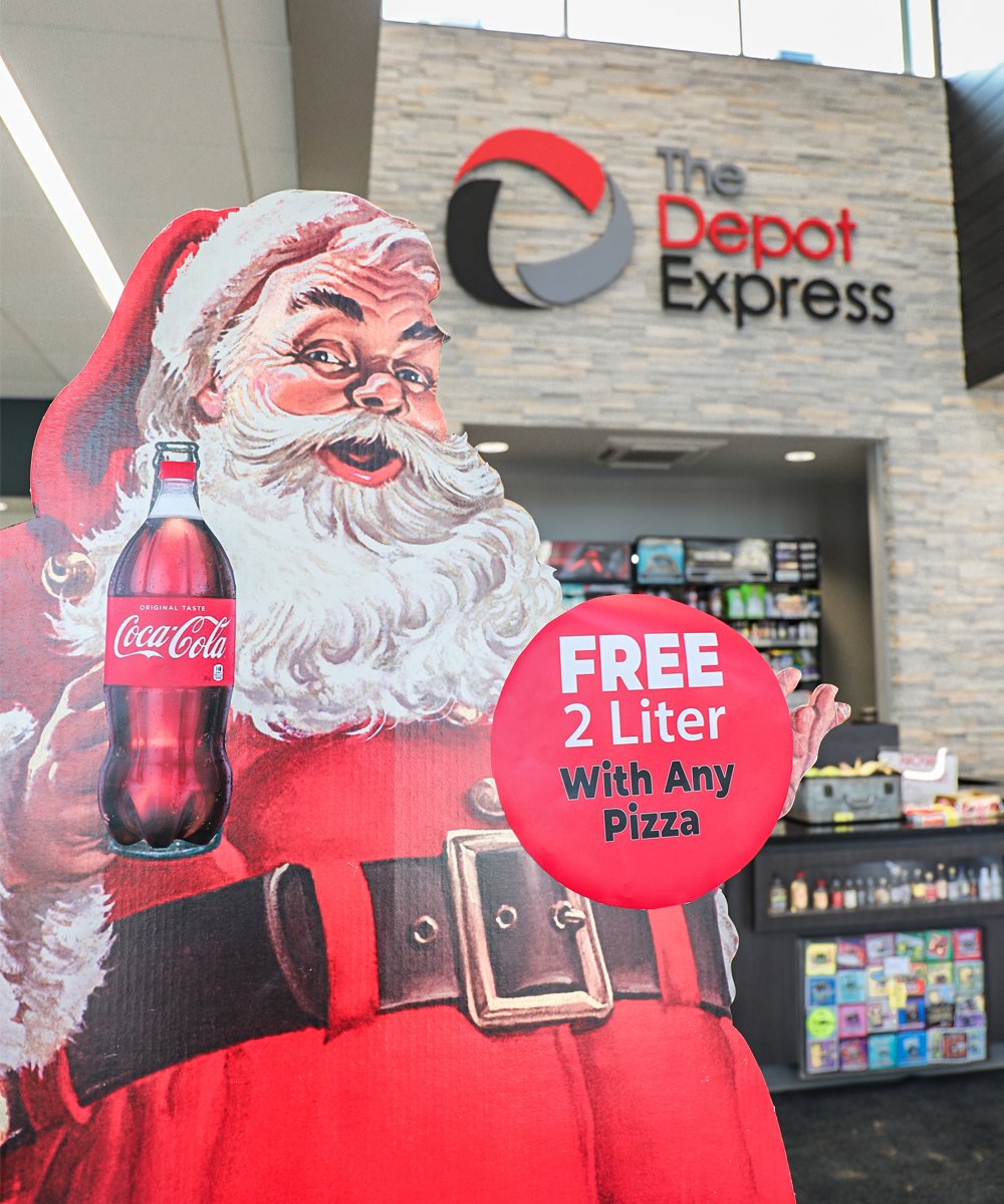thedepotexpress's tweet photo. Don't forget your FREE 2 Liter with any pizza this weekend! https://t.co/LG5BUNU62w