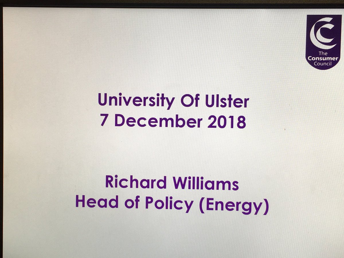 DrSineadFurey's tweet photo. Huge thanks to Richard Williams, @ConsumerCouncil, for a thought provoking overview of consumer issues surrounding #energy. #ContemporaryConsumerIssues #CMFIUUBS https://t.co/sF2jybPErV
