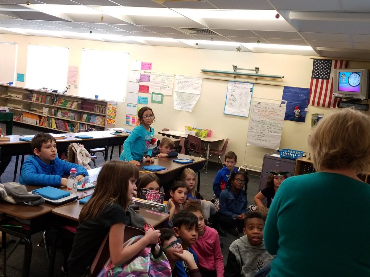 Our holiday read aloud with Mrs. McCrysral was so much fun! Thank you for sharing your favorite books with us! <a href="/ElemBoyette/">Boyette Springs Elem</a>