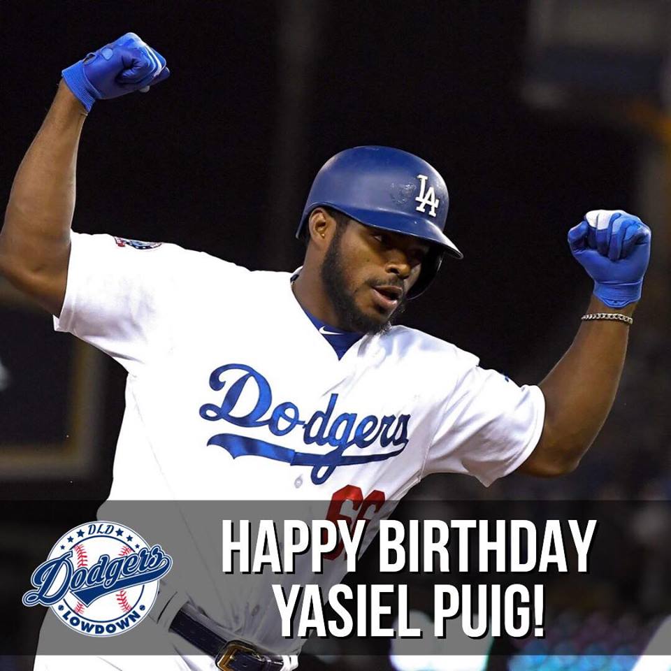 Happy birthday, Yasiel Puig! 