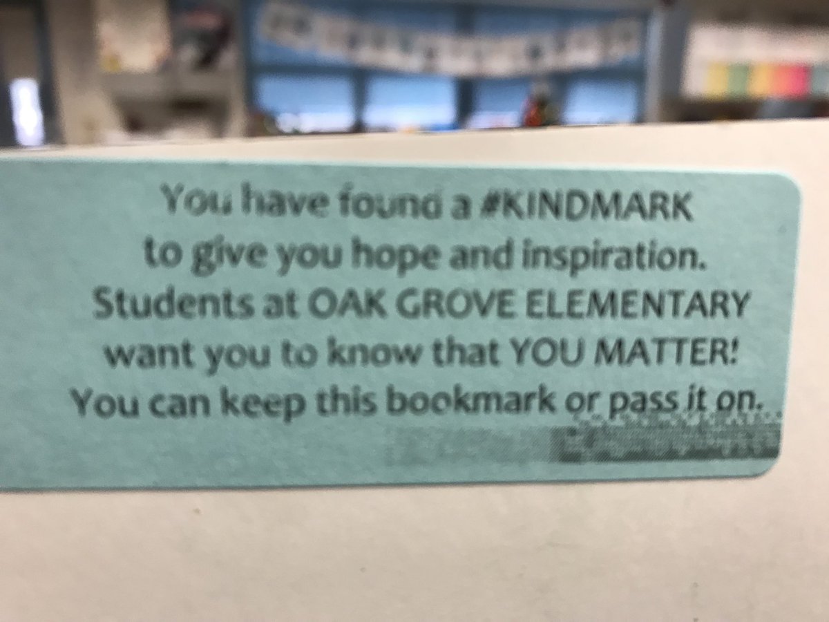 andersonschamps's tweet photo. #kindmarks are almost ready to be hidden in our library books! #community @ClassroomChamps @meganebozek @catwittman5 @the_kind_club https://t.co/nmjWSmGxQP