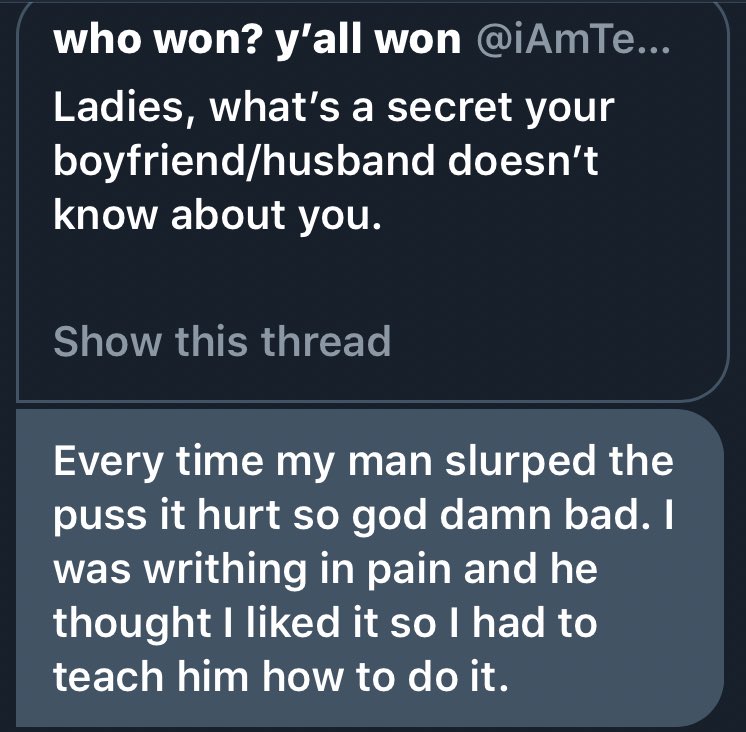 Ladies, what’s a secret your boyfriend/husband doesn’t know about you.