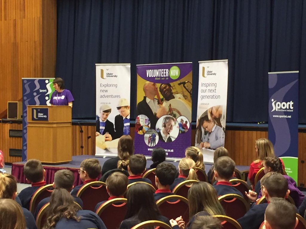 UlsterFlexEd's tweet photo. #SchoolPartnerships Small Steps Programme 'INSPIRE ME' day on the Jordanstown campus in collaboration with @VolunteerNow1 @SportNINet Pupils from Moyle PS, Tullgally PS, Tannaghmore PS, Carrickfergus Central PS, Linn PS experiencing life on campus @raffifolli https://t.co/086pzuRPmm