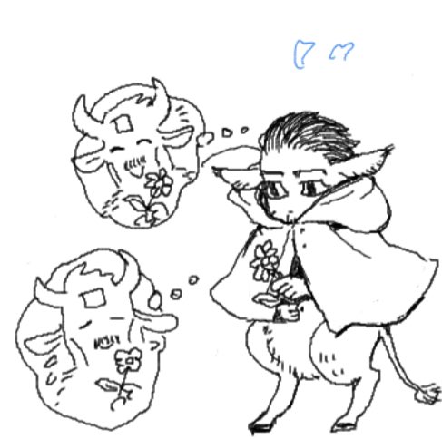 絵チャットお疲れ様でした!終始思い思いに落書きして楽しかった…とりあえず自分の分の比較的穏便なやつ🤗女装とか獣とかうしお族とか 