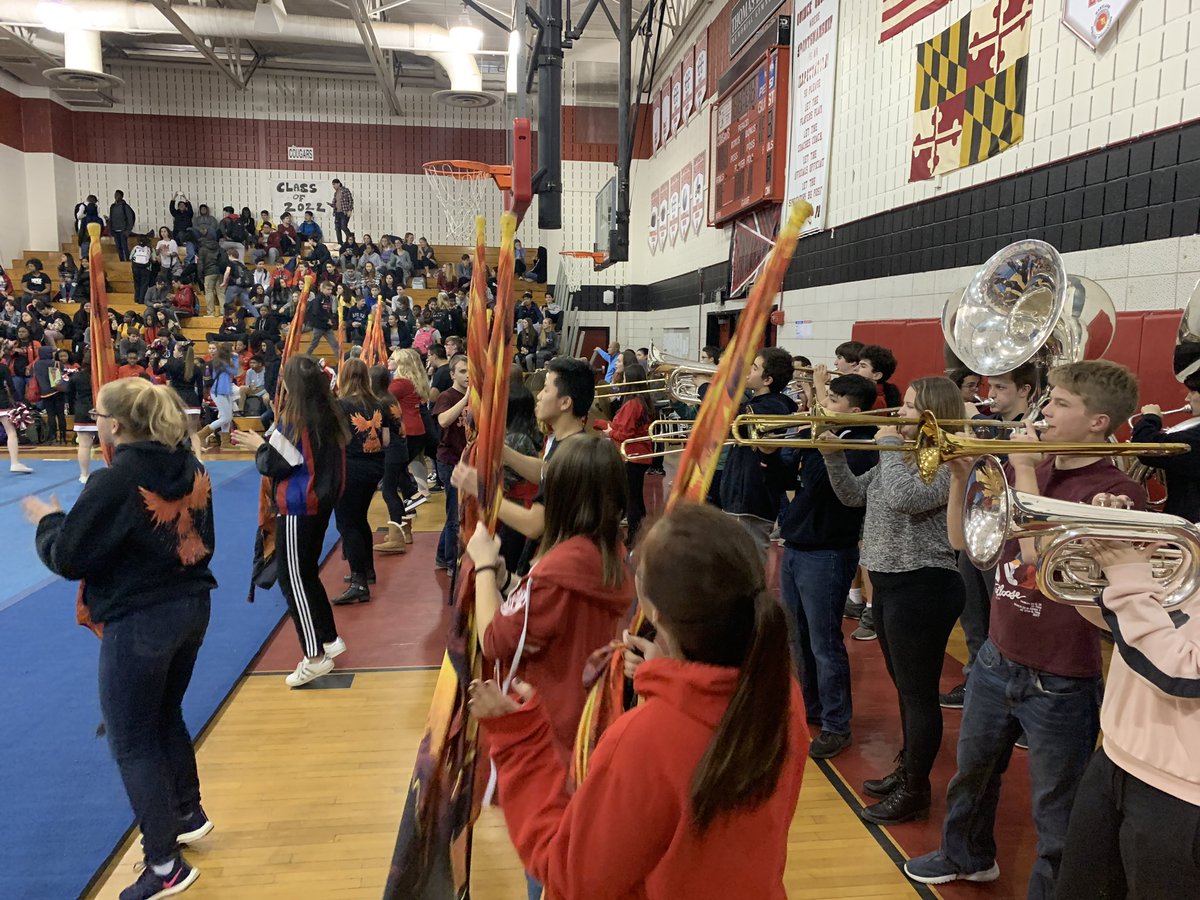 QOBands's tweet photo. Winter spirts Pep Rally! Band is an all year thing so we’re always here. #thatbandlife #bandfordays #fightsong #HeyBaby https://t.co/YUHXVkr1tg
