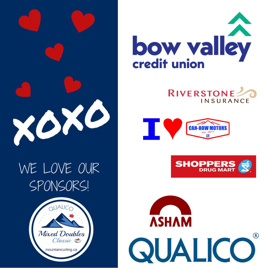 Thank you to our great sponsors! <a href="/BowValleyCU/">Bow Valley Credit Union</a> <a href="/Riverstone_Ins/">Riverstone Insurance</a> @CanBowMotors <a href="/ShopprsDrugMart/">Shoppers Drug Mart</a> <a href="/AshamCurling/">ASHAM</a> @QualicoYYC