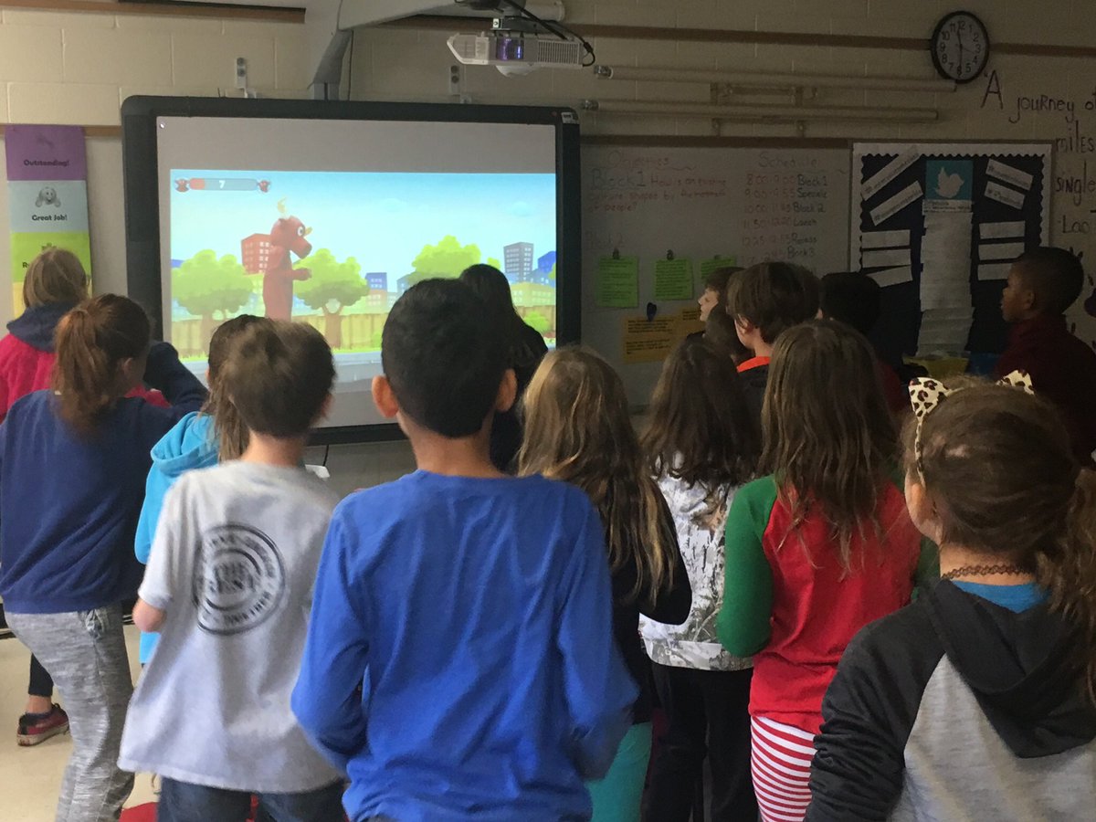 Students were rocking to new GoNoodle videos for their brain break. #movementislearning #cmspdl #cultureofcaring