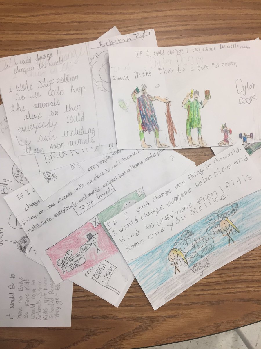 “If I could change 1 thing in the world....” #inclusiveschoolsweek #LRelem