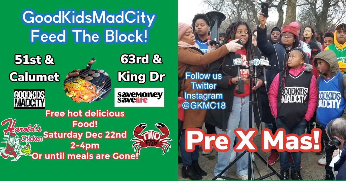 GKMC18's tweet photo. Reminder that we are hosting our #FeedTheBlock event with @SMSLFoundation in two weeks! We are still looking for donations be it dishes or financial thanks!
#GoodKidsMadCity
#SaveMoneySaveLife https://t.co/KarKNUL3YU