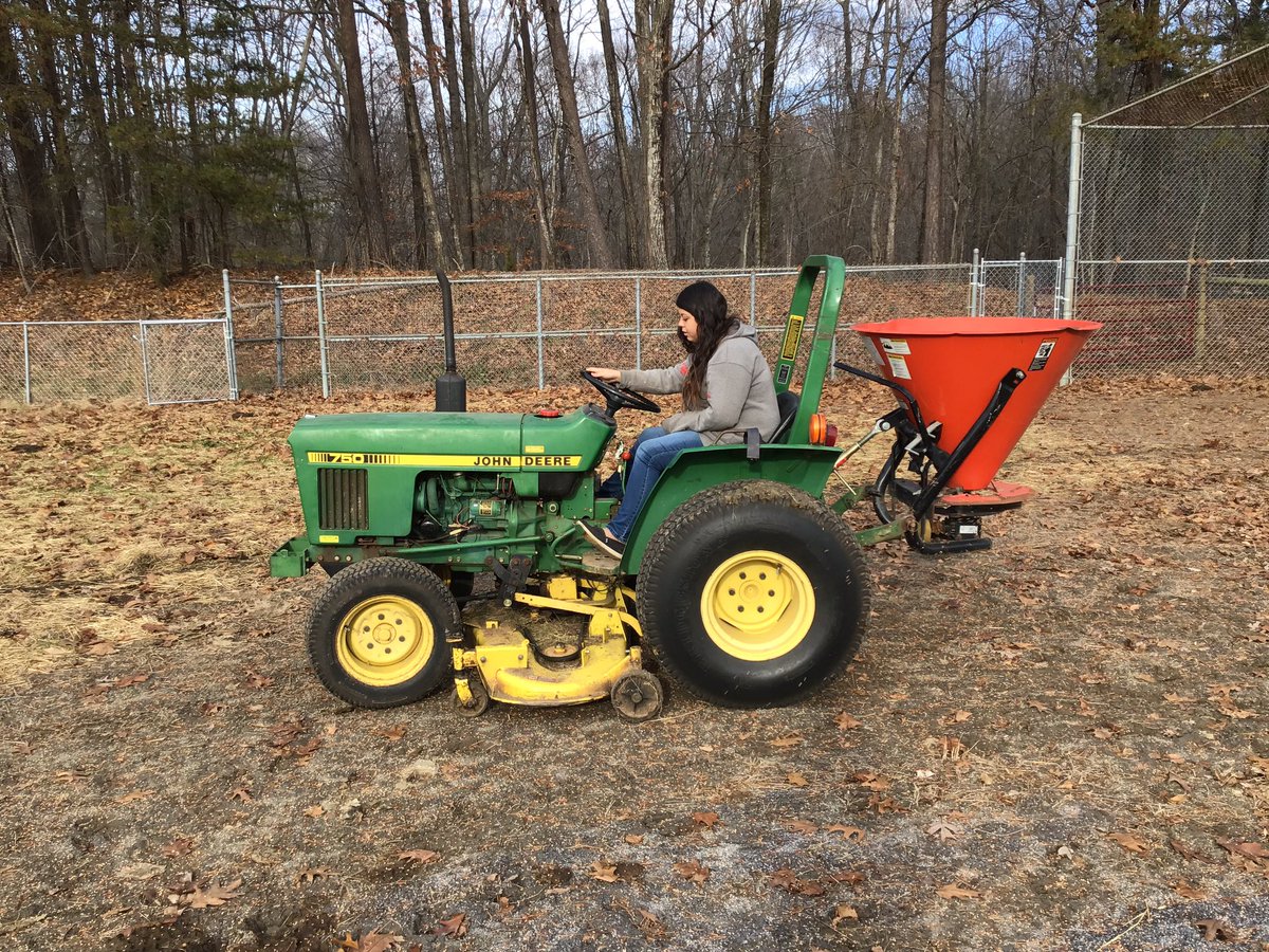 HcpsLearning's tweet photo. Busy day preparing at Career Academy! Students loading animals and seeding the field in advance of the storm. #CA #HCPSLearning https://t.co/Kn6LpLBaE6