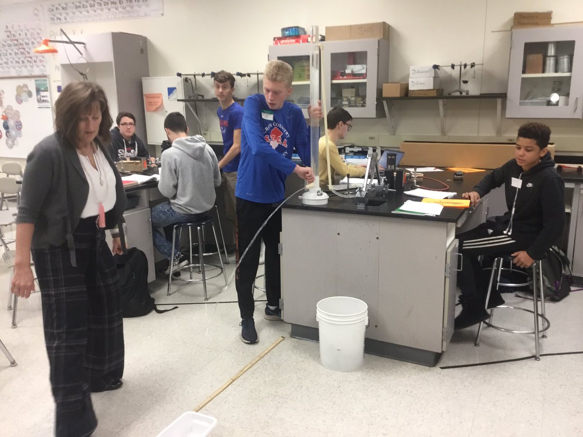 Today the 7th &amp; 8th grade students from Pitman Middle School visited PHS to experience hands-on learning. #PitmanPantherPride