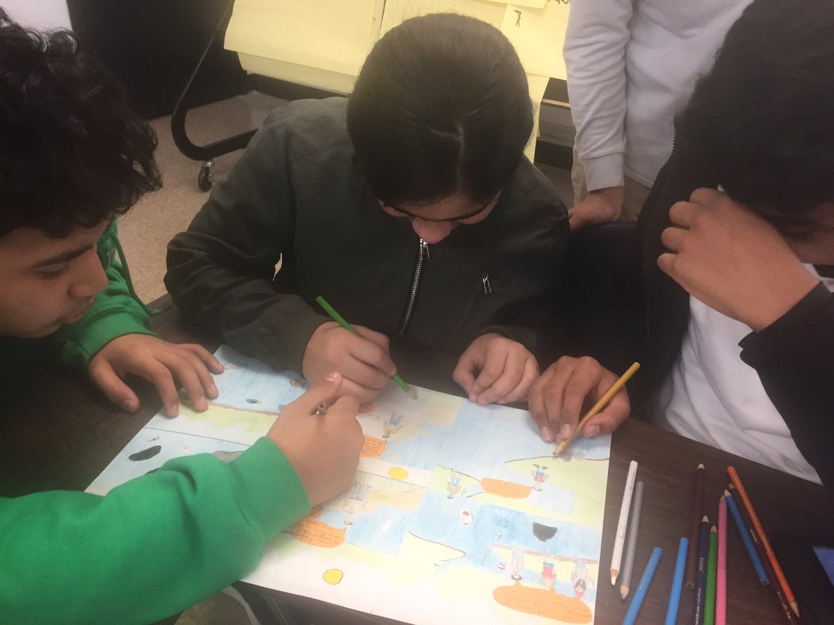 abiolamacaulay's tweet photo. Newcomers working hard to find solutions to pollution using comic strips #esolinaction #airpollution #waterpollution #soilpollution #runoffpollution @PGCPSESOL @CCMSpgcps https://t.co/01NLPk7t4W